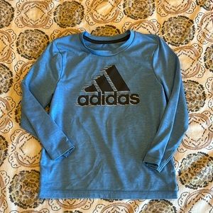 Blue addidas long sleeve shirt